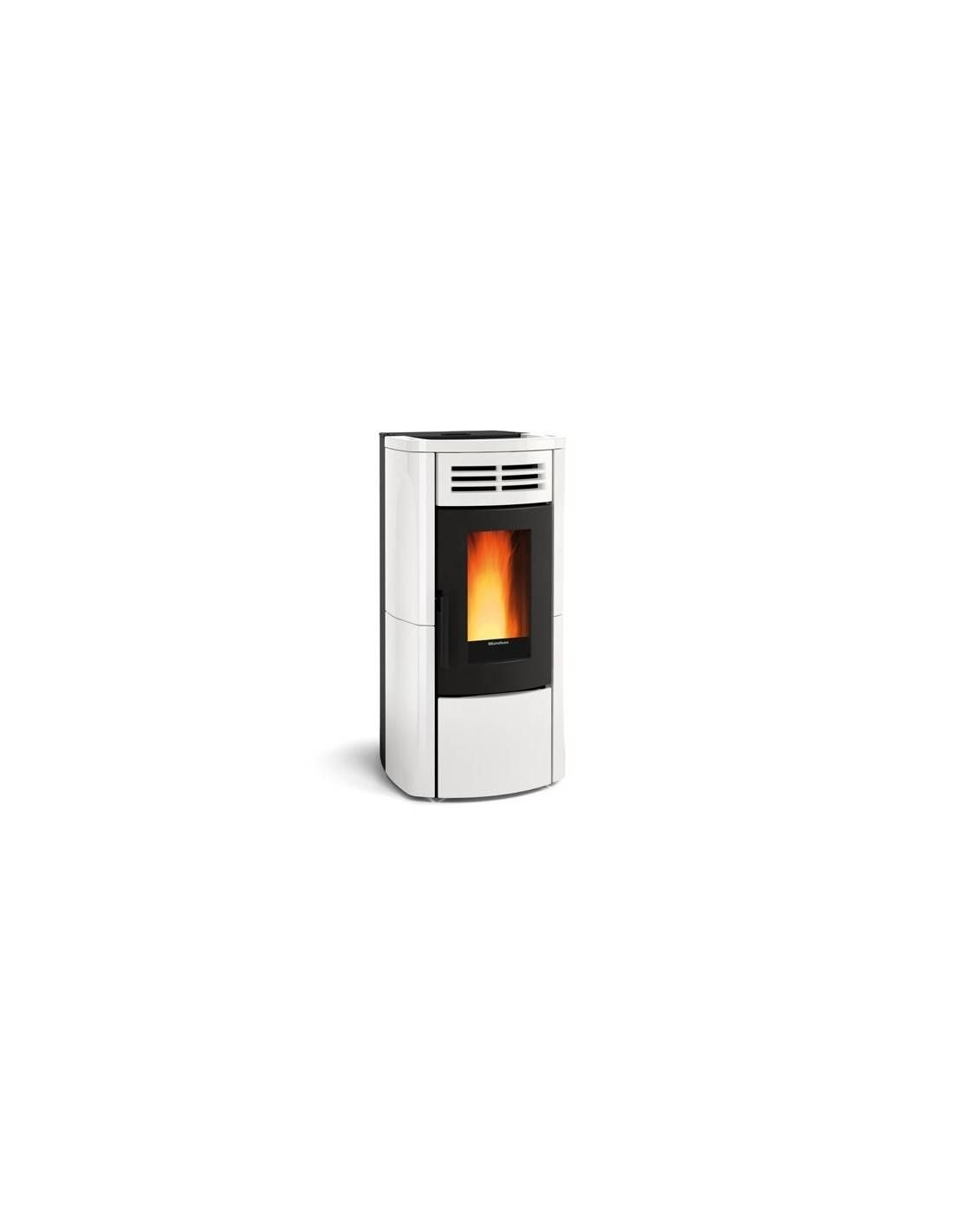 Pellet stove TERRY PLUS with ducting system and two different outle...